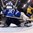 TORONTO, CANADA - JANUARY 2: Finland's Ville Husso #30 makes the save on Sweden's William Nylander #21 during quarterfinal round action at the 2015 IIHF World Junior Championship. (Photo by Andre Ringuette/HHOF-IIHF Images)